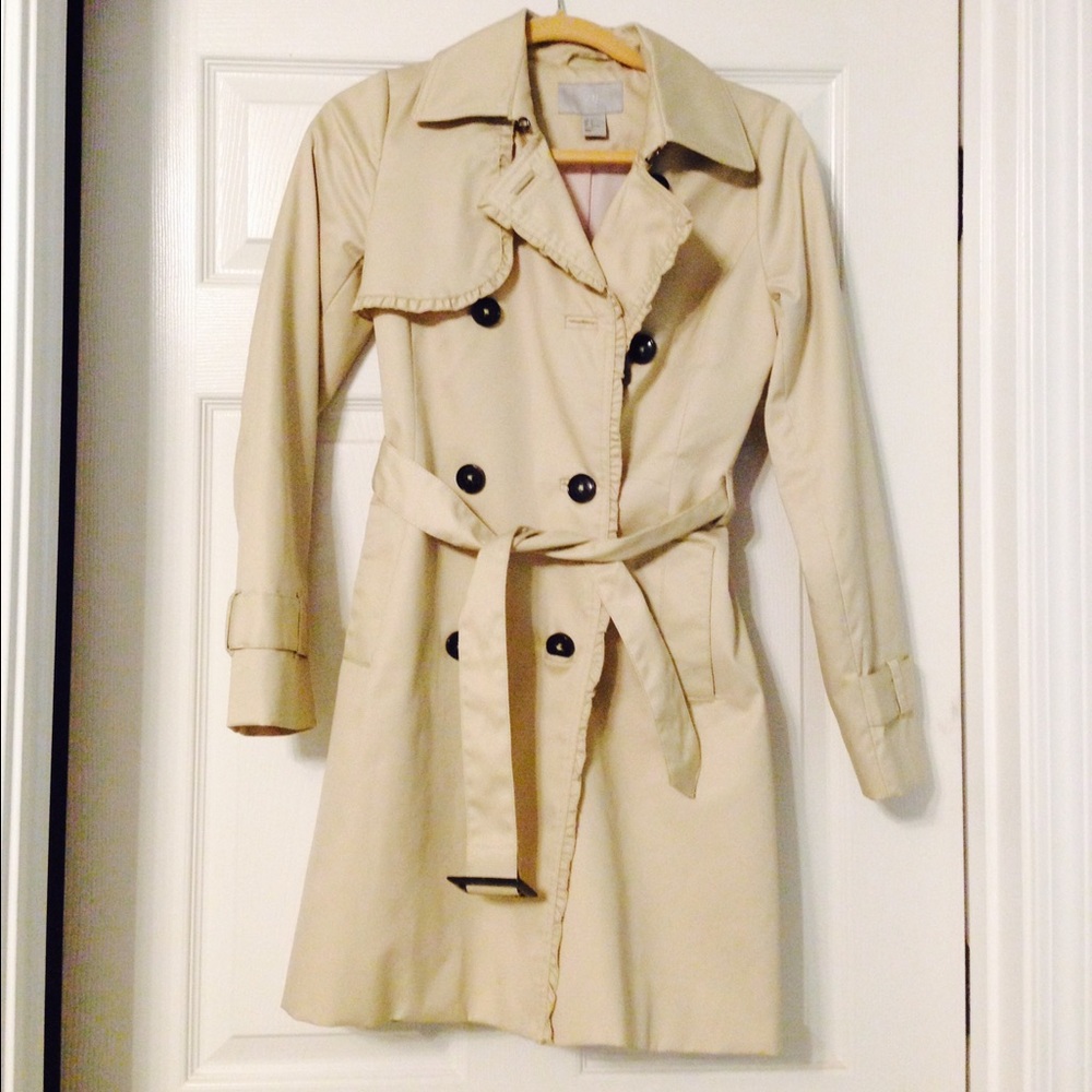 H&M trench coat us size 2